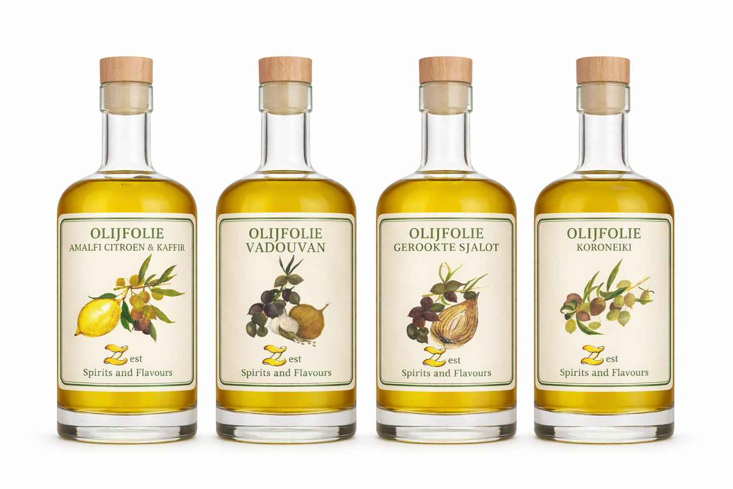 Olijfolie set van 4